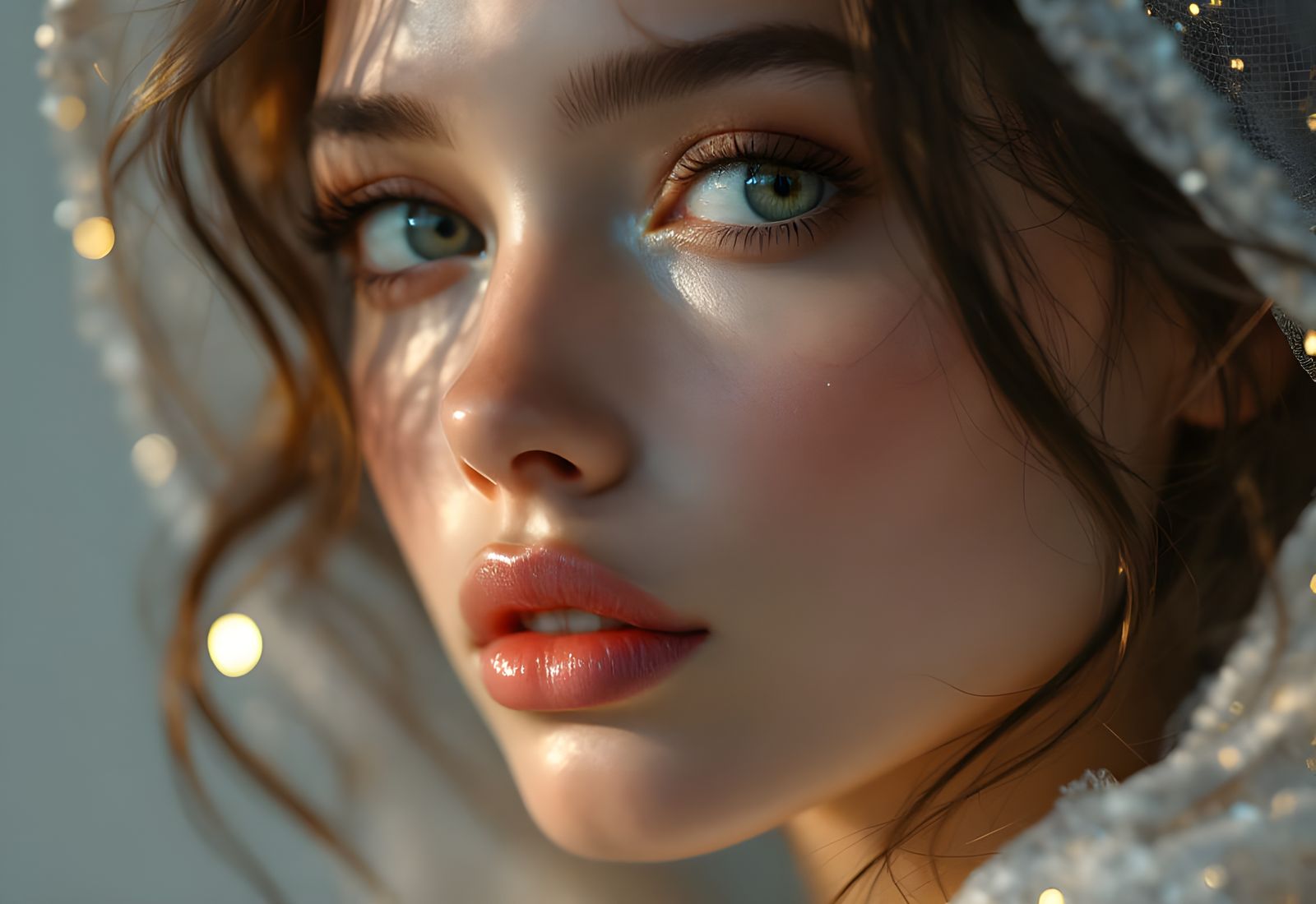 Hyperrealistic Close-Up of a Perfect Face in 8K