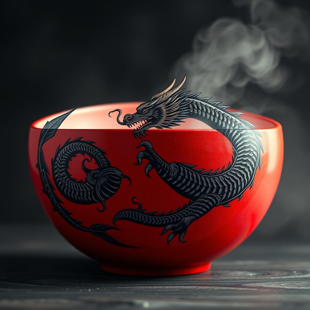 Intricate Dragon Infinity Symbol Digital Art