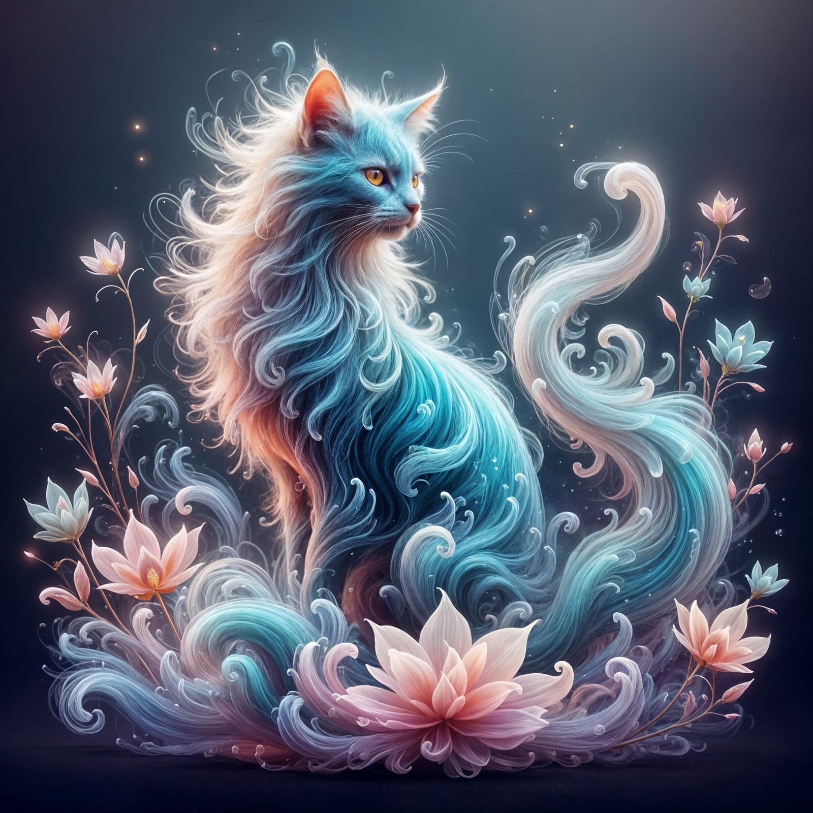 The cat who dreamed of colors...