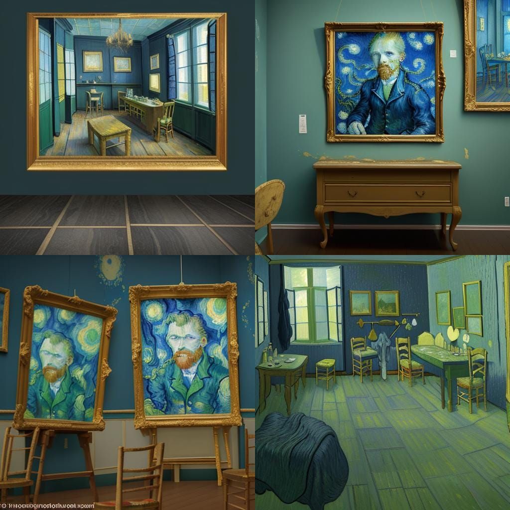 Van Gogh's Room: A Post-Impressionist Rendering