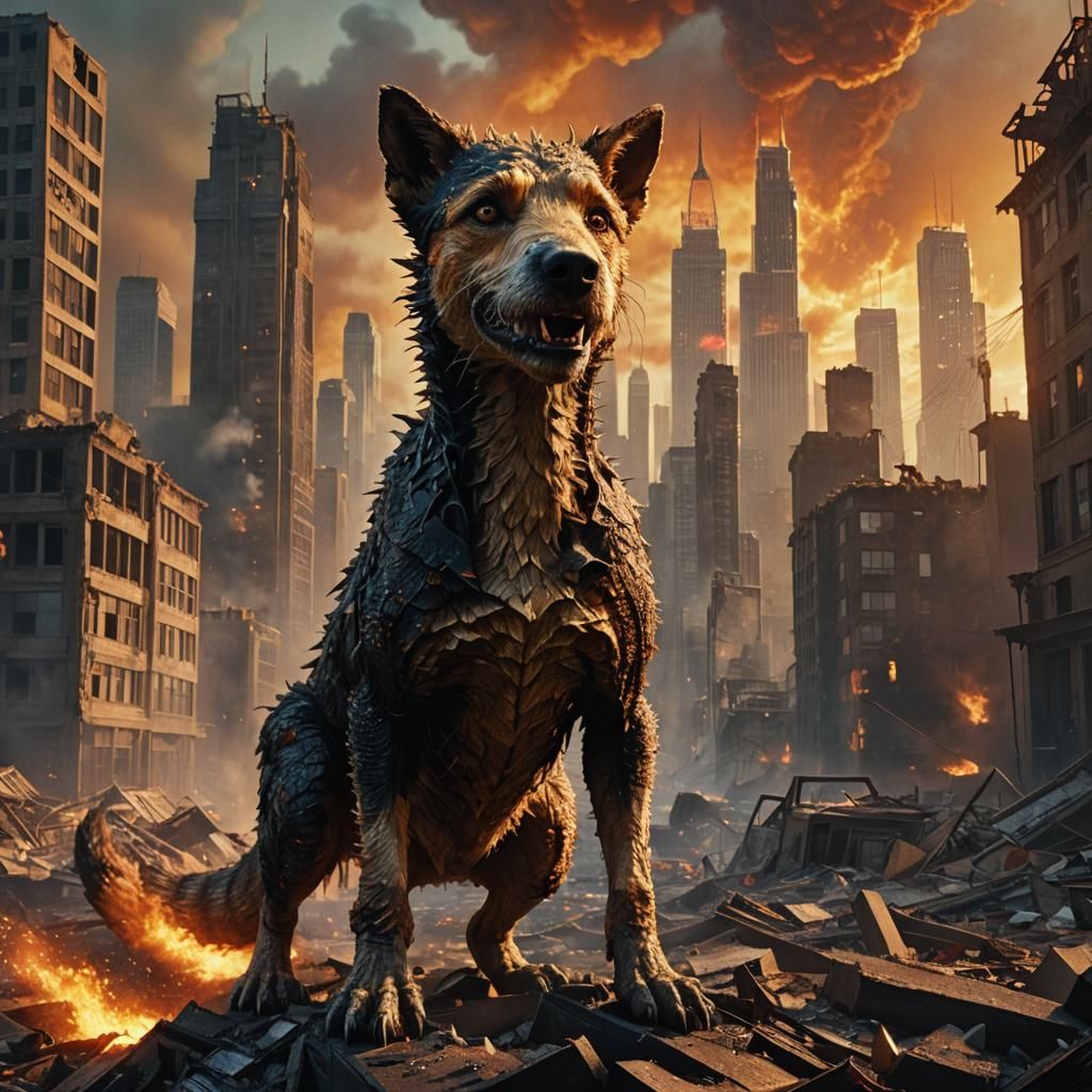 Godzilla/fox terrier hybrid