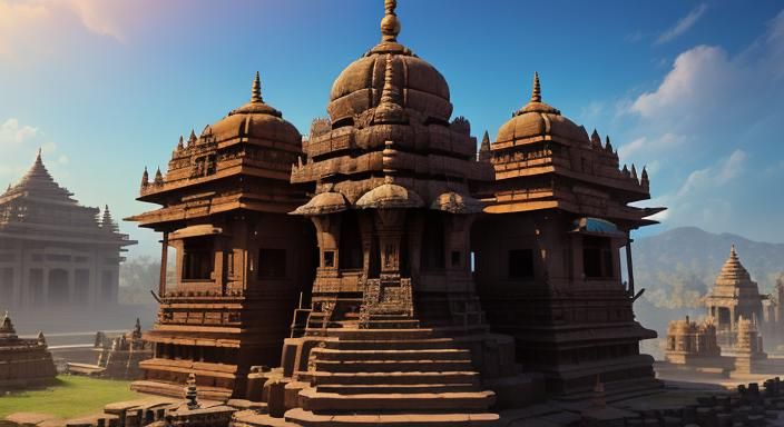 Kal Bhairav Temple: Fantasy Concept Art in 8k