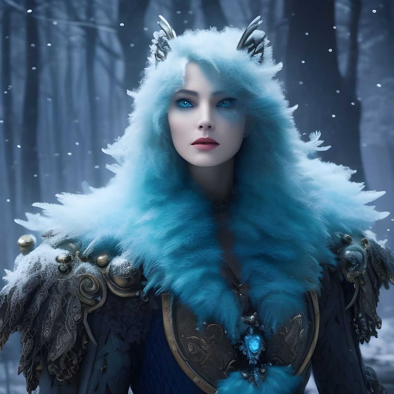 Aquatic Demon in Winter Wonderland