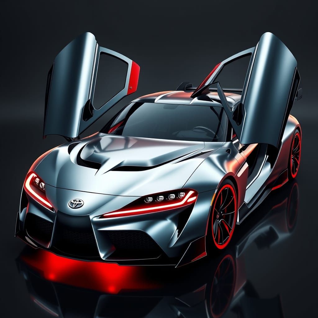 Toyota Supra Meets Nissan GTR in Futuristic Sports Car Desig...