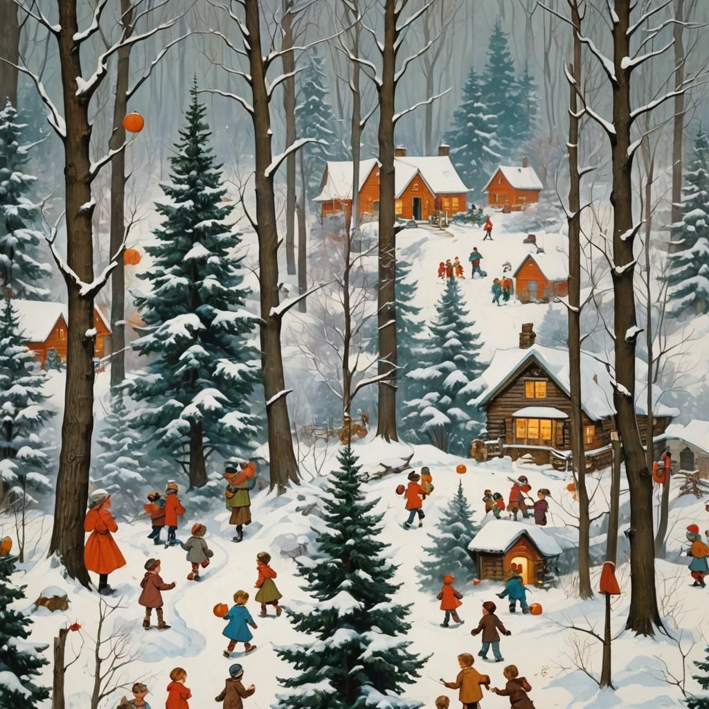 Whimsical Winter Wonderland: Children's Christmas Adventure