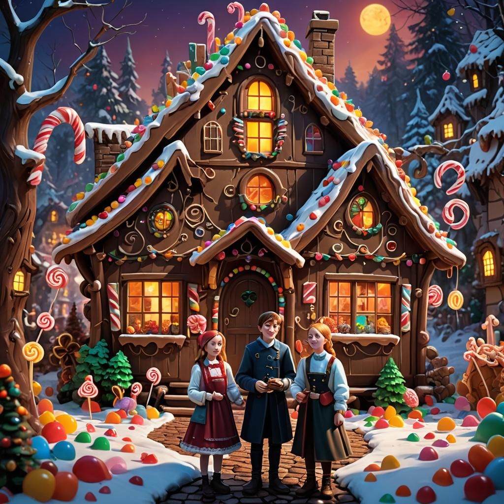 Whimsical Fantasy: Friends at the Chocolate House