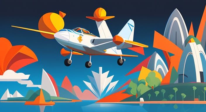 Vibrant Geometric Globe in a Dynamic Composition