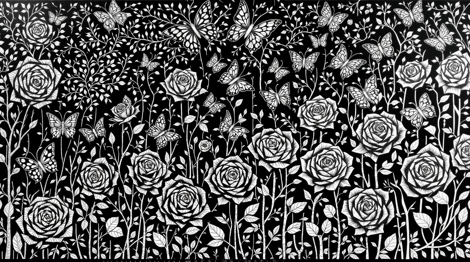 Geometric Tessellations of Ancient Blooms in Escher Style