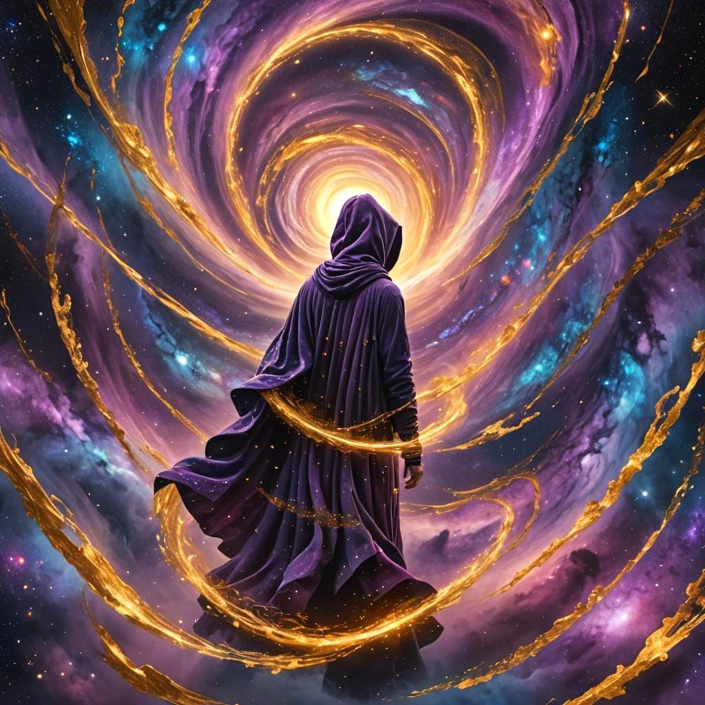 Cosmically Connected Fantasy Concept Art in Deep Color