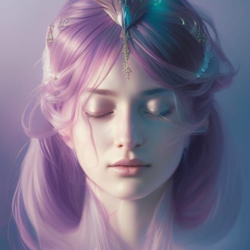 Ethereal Princess Portrait in Hyperdetailed Style