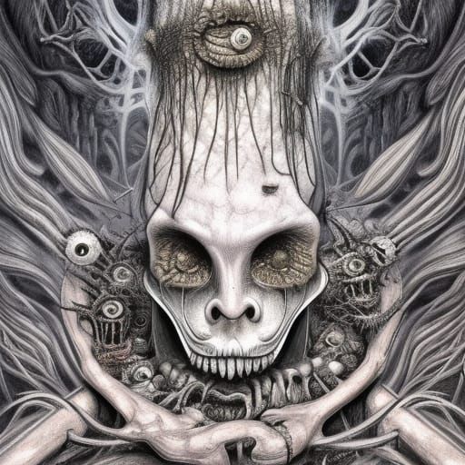 Cthulhu Monster in Jar: Dark Underwater Horror