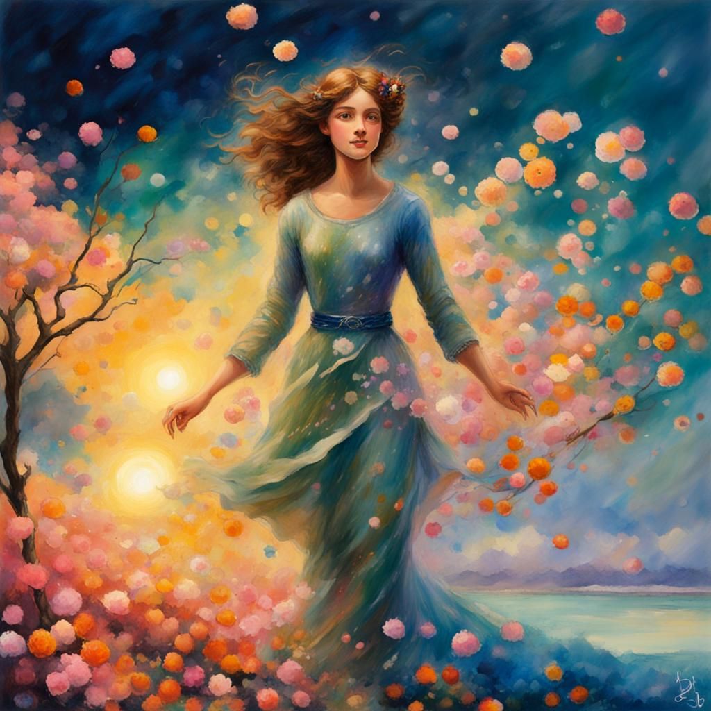 Blossom Fairytale: Stylized Watercolor Masterpiece