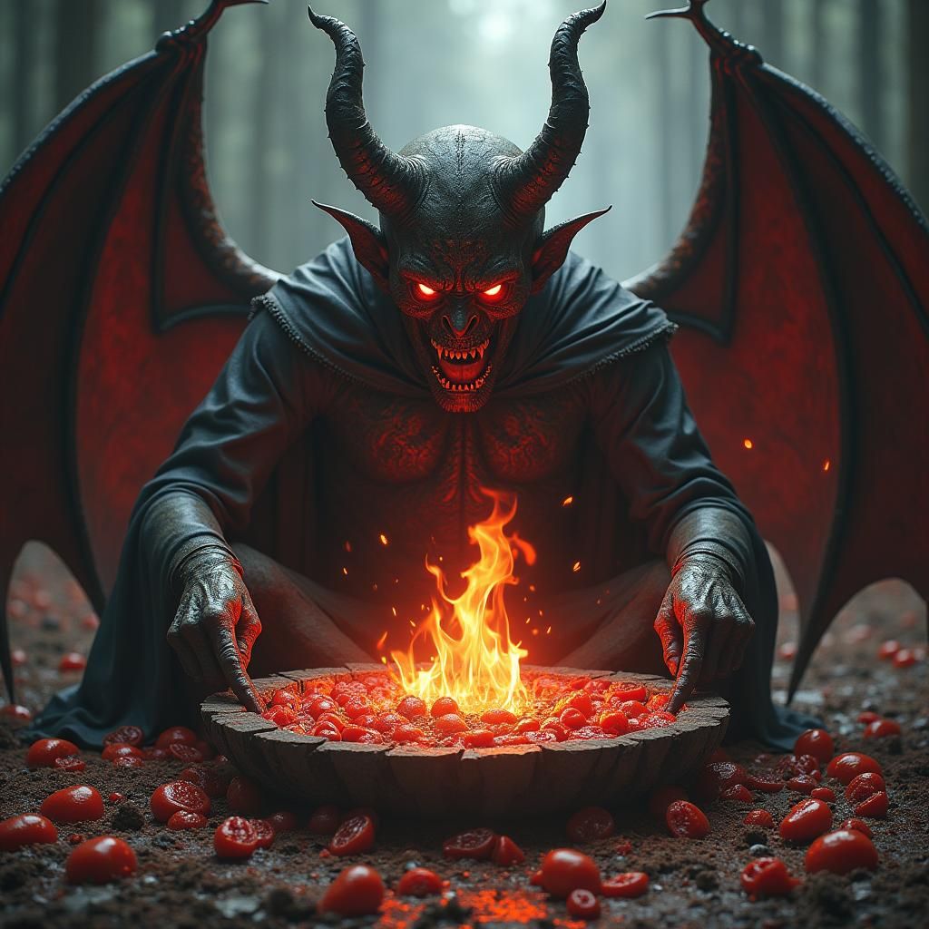 Cursed Meal: A Fantastical Digital Painting