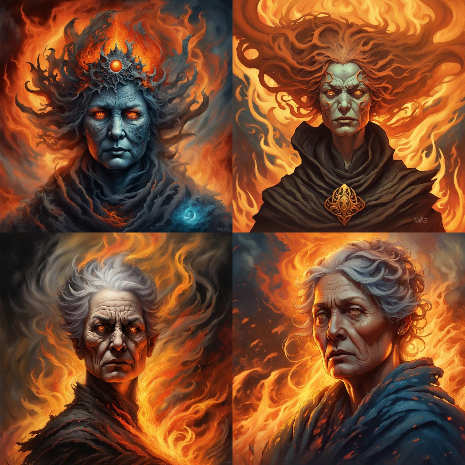 Fierce Mother of Mayhem in Fire and Smoke