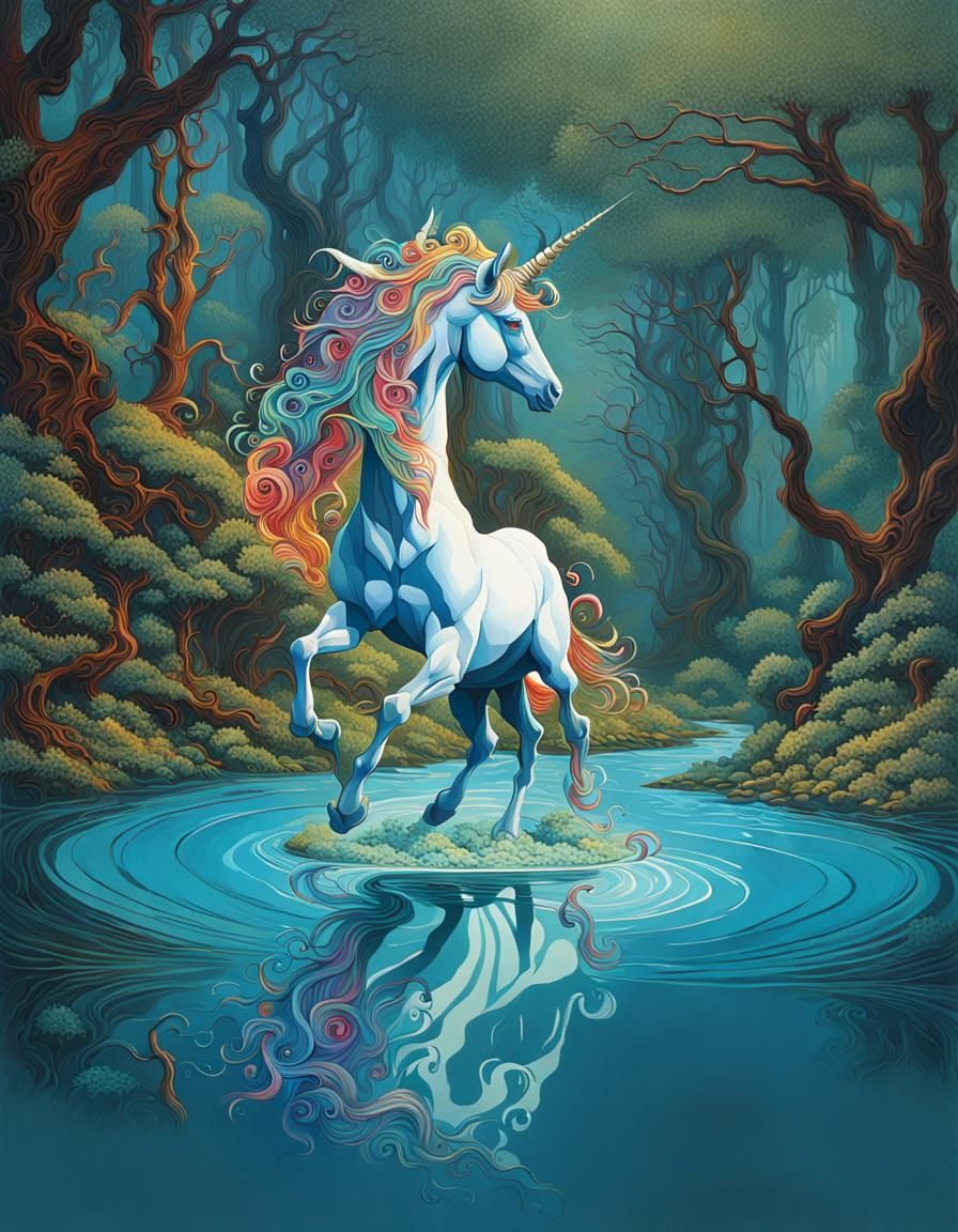 Unicorn in stream