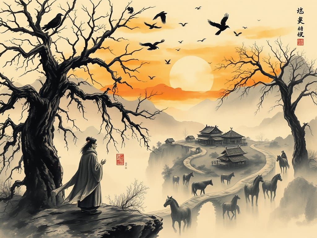 Ancient Tranquility in Tattered Robes