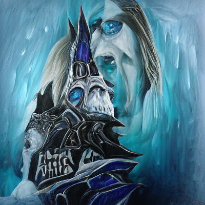 Arthas the Lich King Digital Portrait