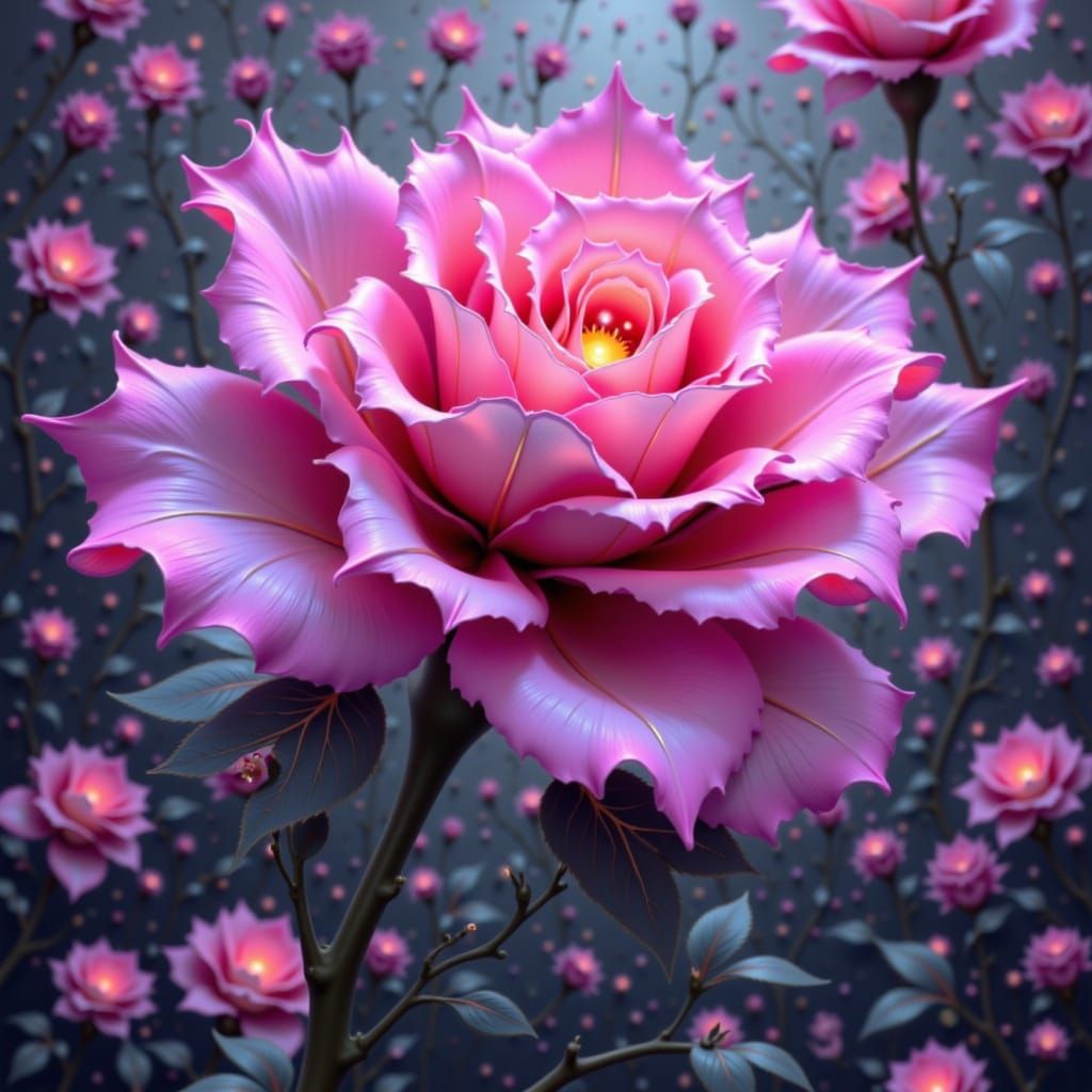 Adorable Rose in Neon Brights Style