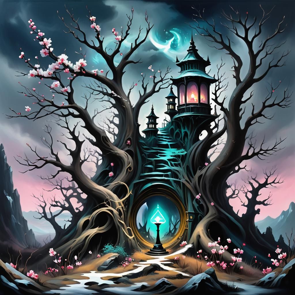 Darkcore Mermaidpunk: Winter Hourglass with Sakura