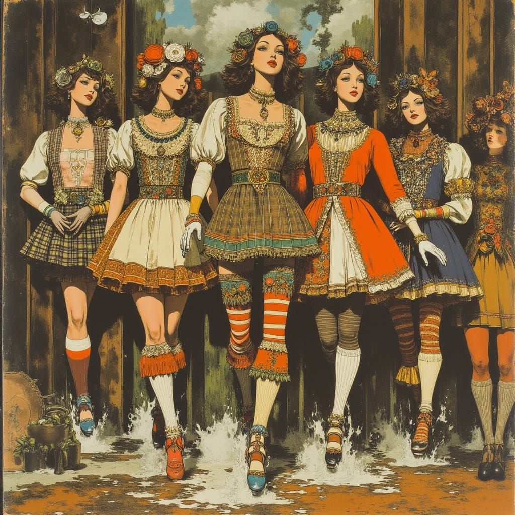 Irish Dancers Clogging on Kitchen Sink Stage