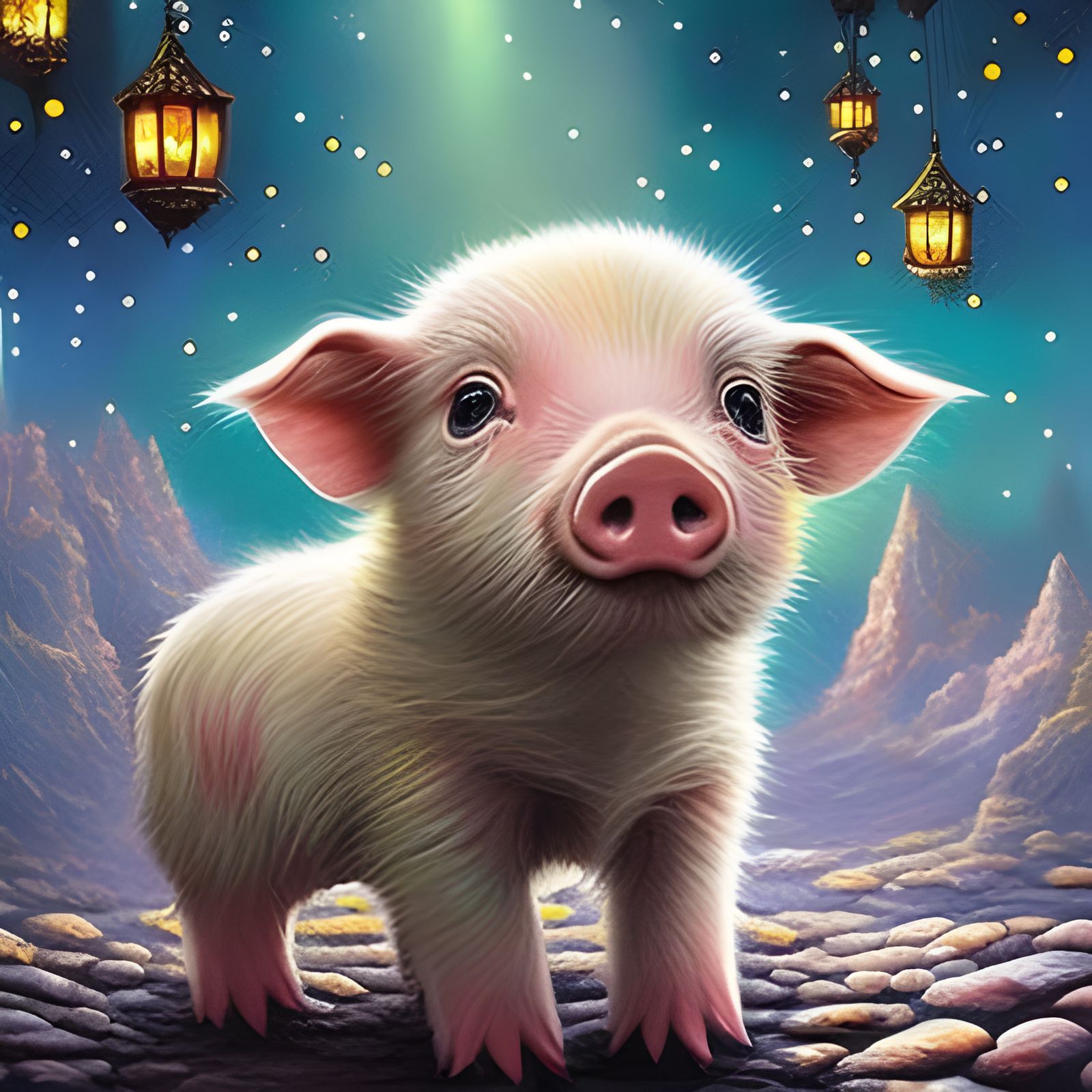 Cute Baby Pig