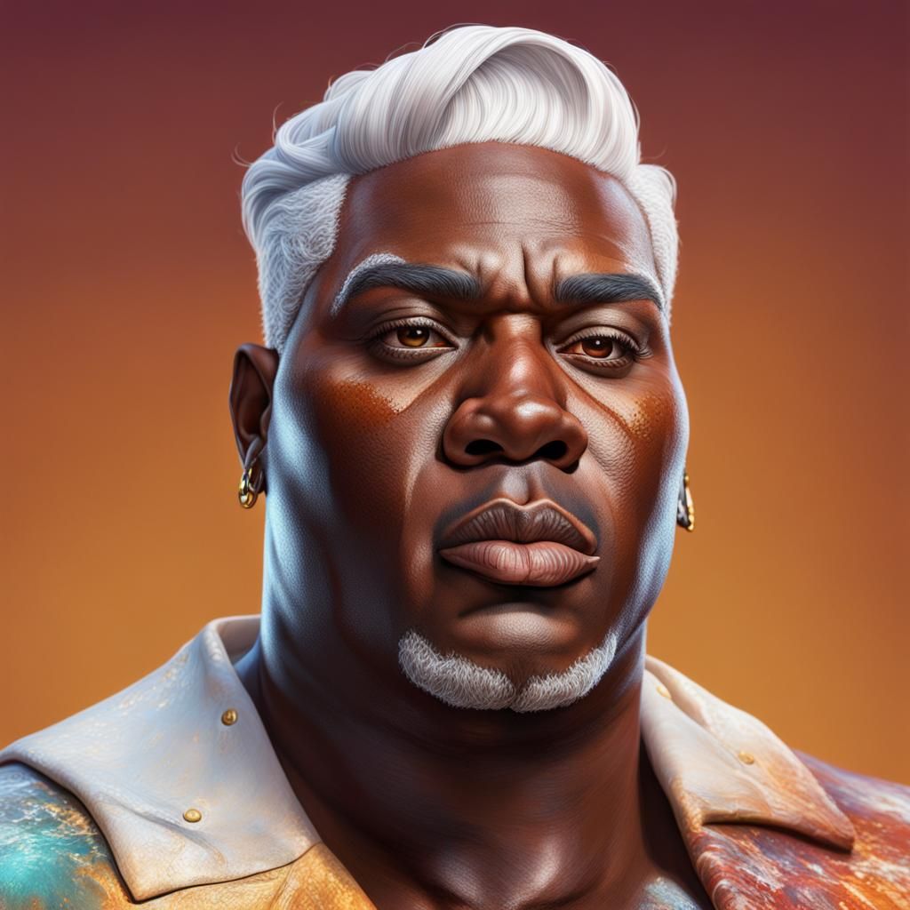 Hyperrealistic Portrait of a Transgender Man