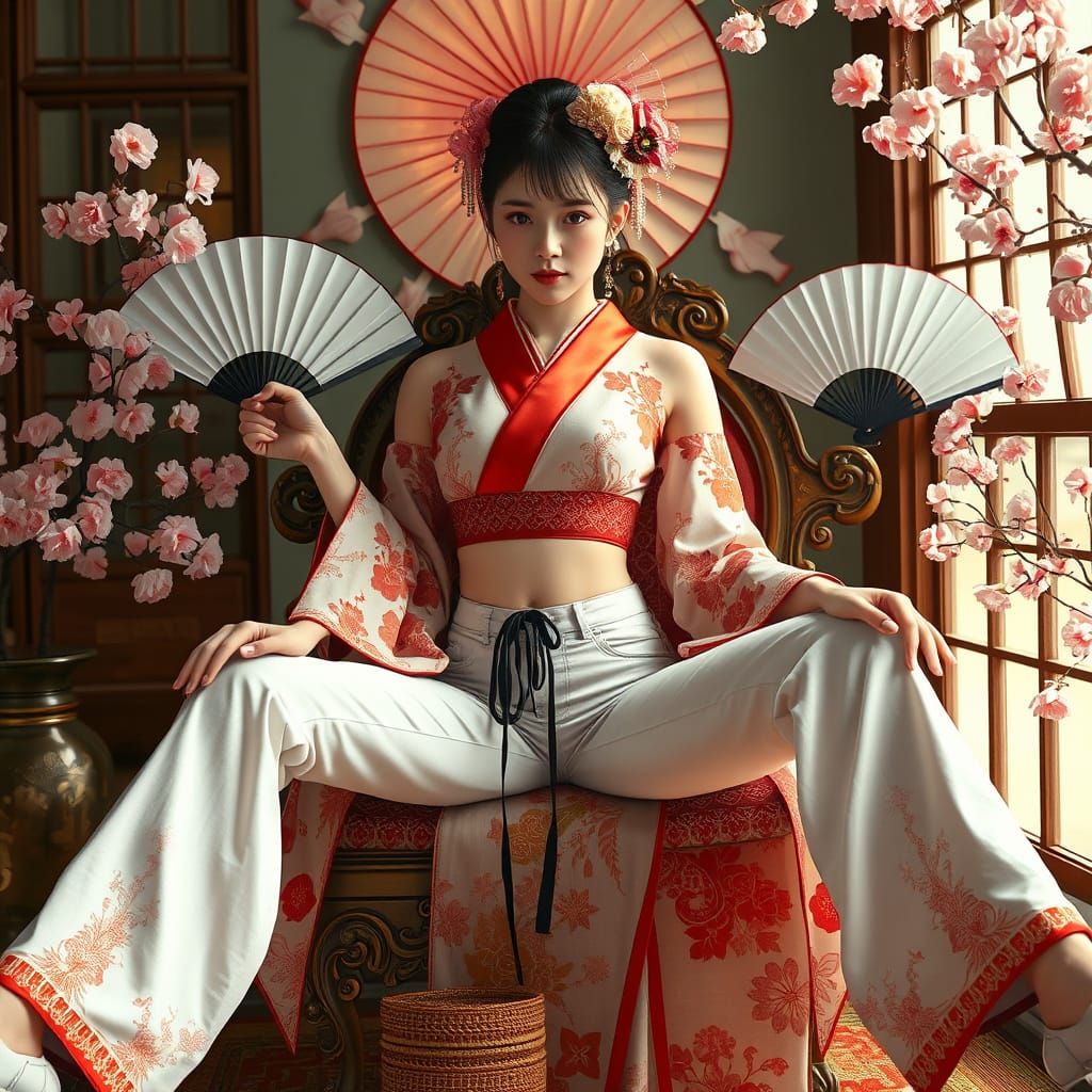 Geisha in Jeans: A Fusion of Styles