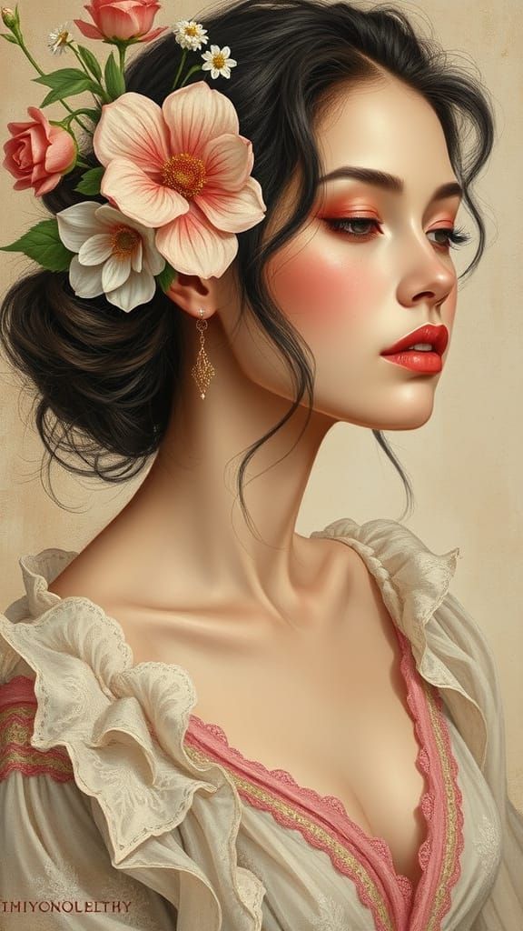 AI Interpretation of Feminine Art