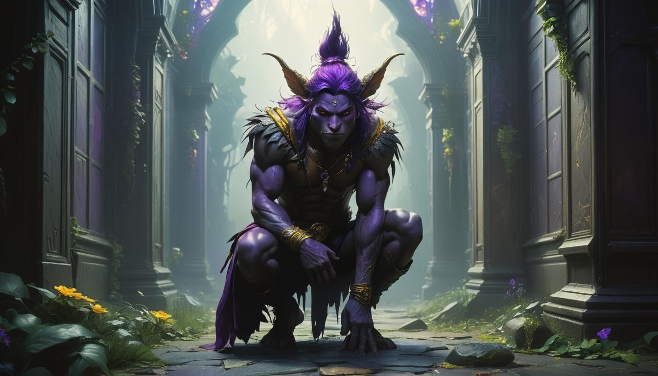 Grim, Dark Fae in Hyper-Realistic Fantasy Art