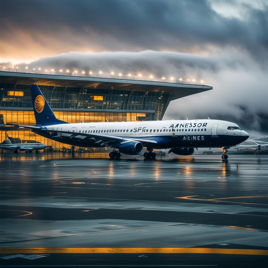Ancestor Airlines Departure at SFO: Cinematic Airport Photog...