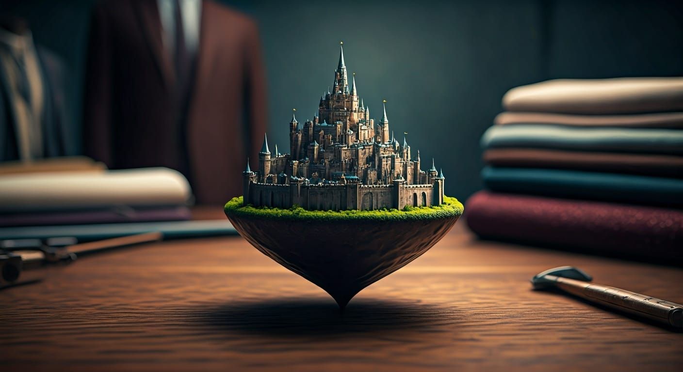 Medieval City on a Pinhead: Fantasy Art