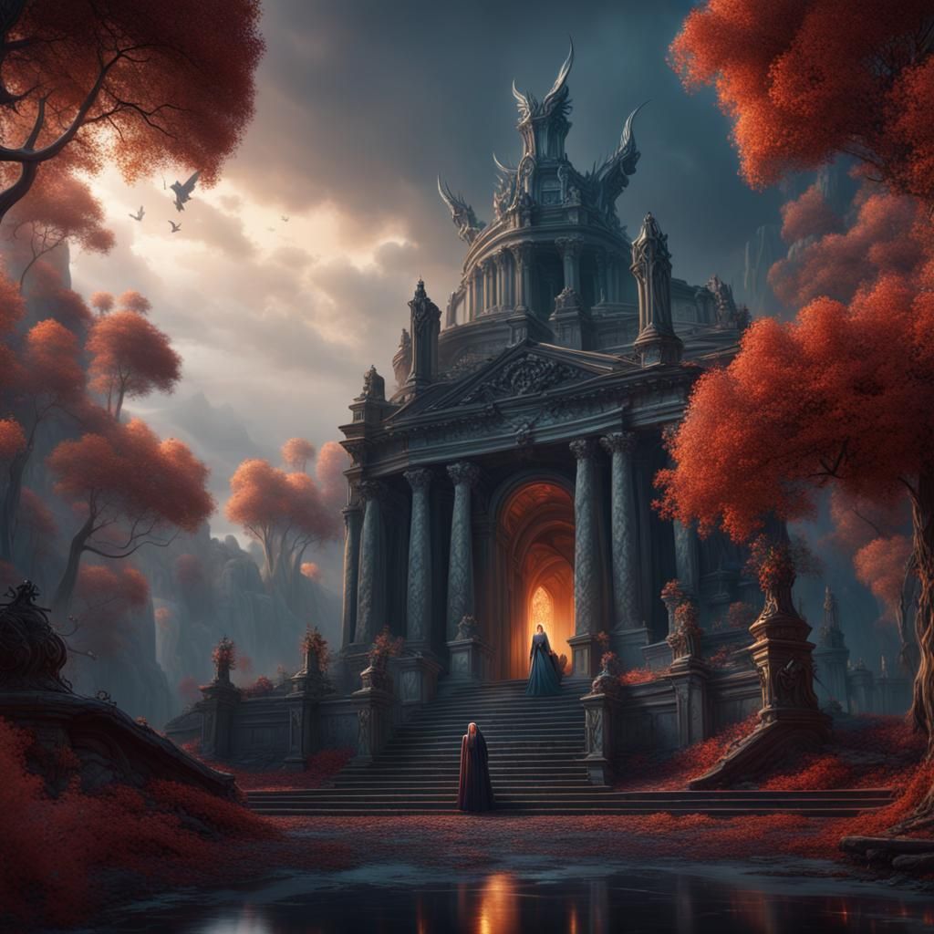 Hades and Persephone Fantasy Concept Art