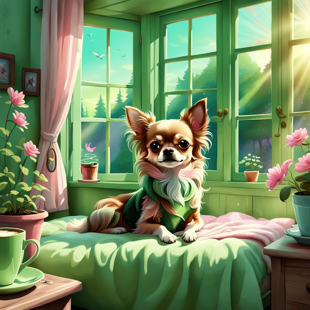 Adorable Chihuahua Wakes Up to a Peaceful Morning