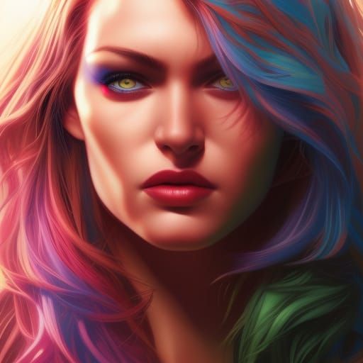 Hyperrealistic Female Superhero Concept Art