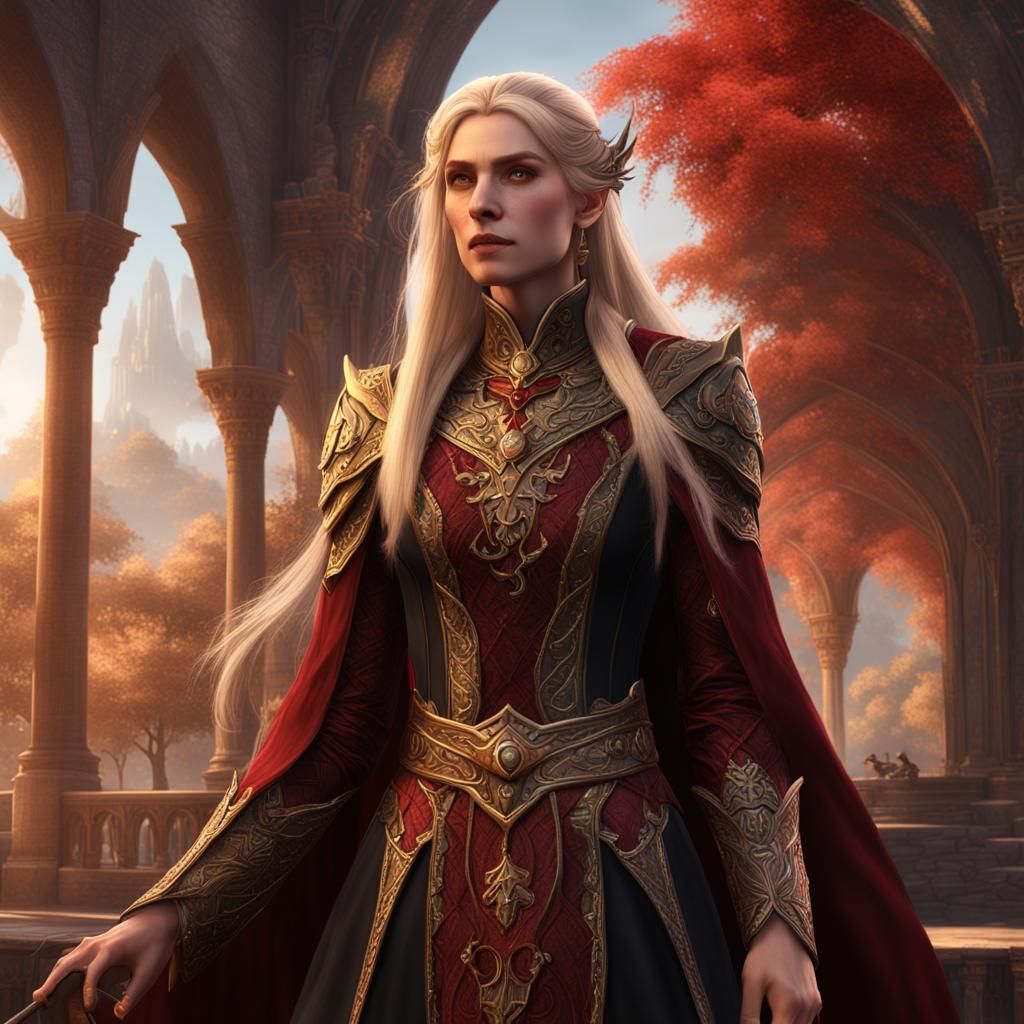 Eladrin Noble in Detailed Fantasy Art