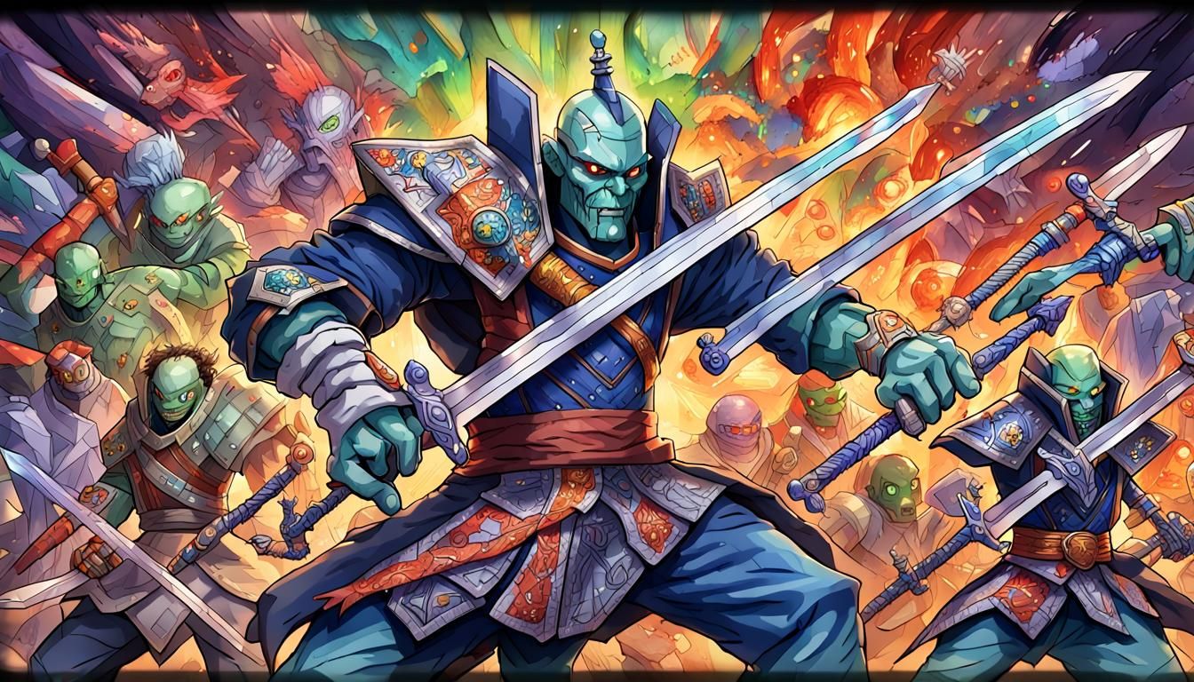 green villain, fighting the armless army