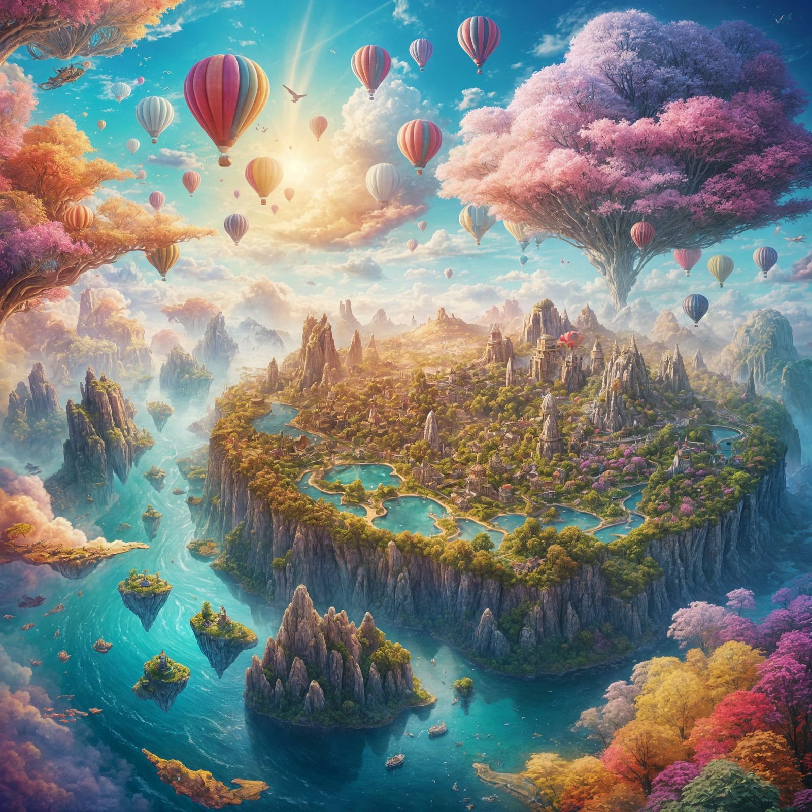 Dreamscape: Floating Islands of Whimsical Landscapes