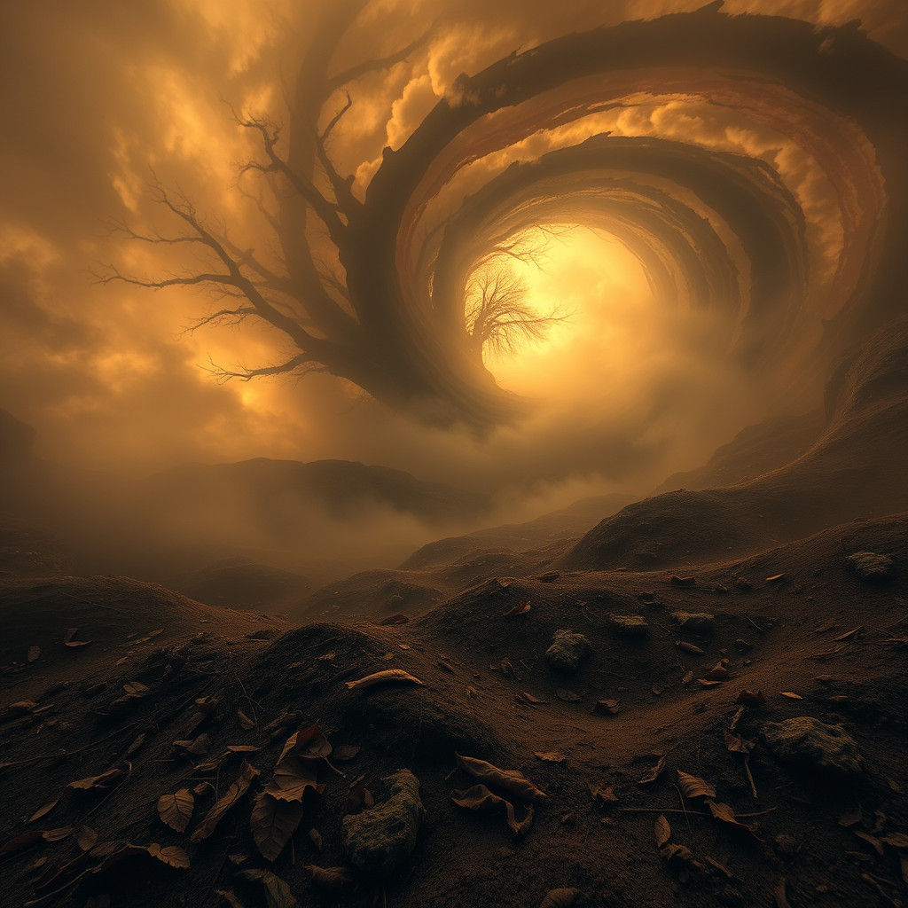 Earthy Vortex Reveals Mysterious Presence