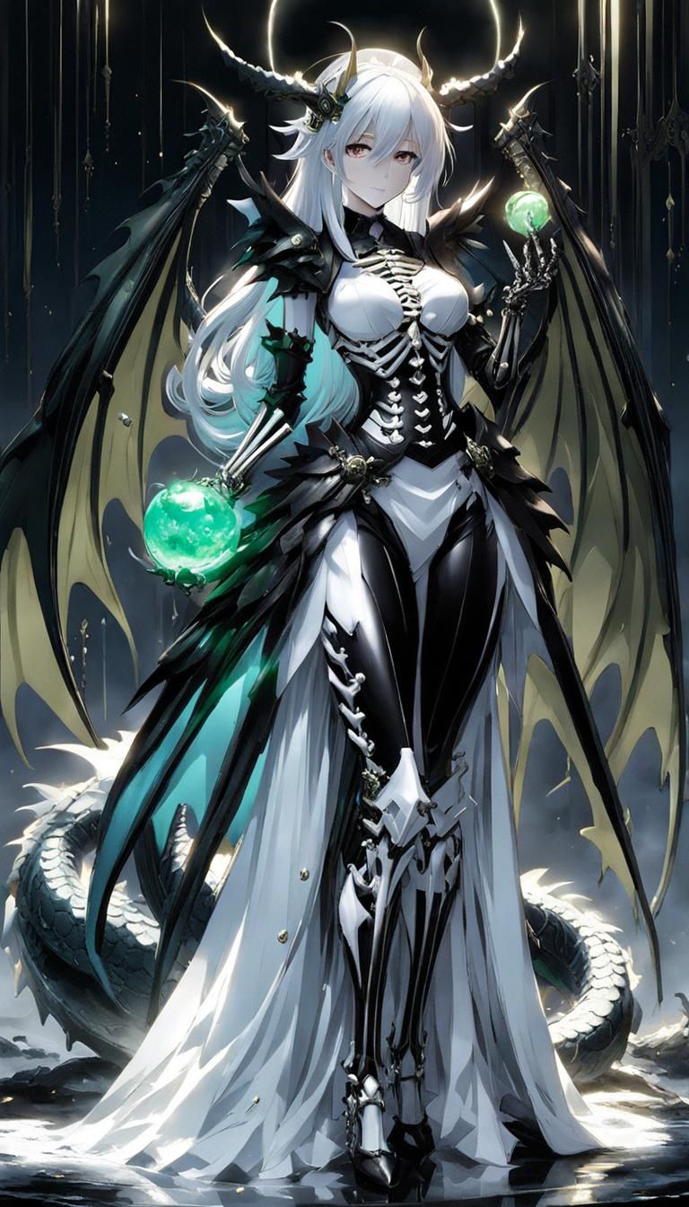 Dragon Chimera Girl with Slime Body