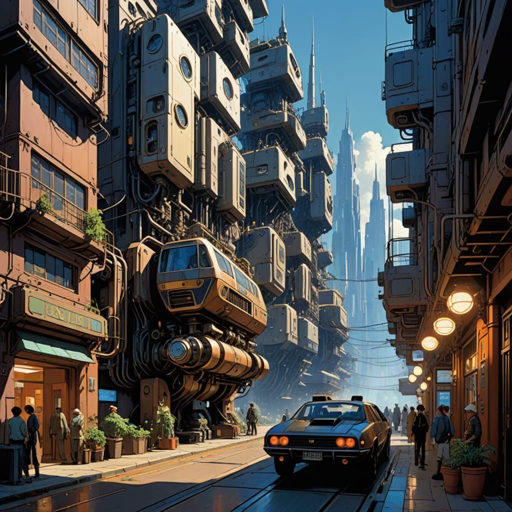 Futuristic City of Interconnected Modules