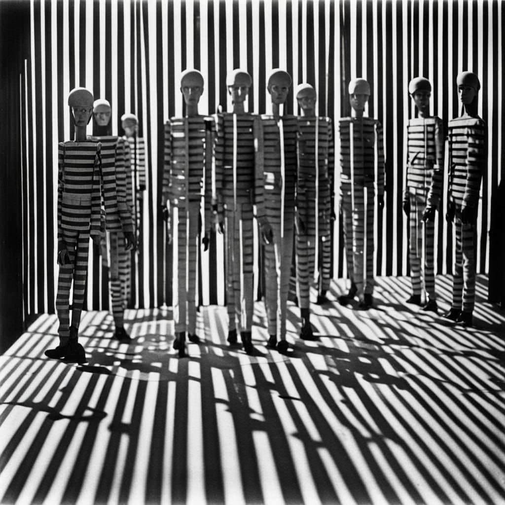 Militant Mannequins Emerge from Shadows in High Contrast Sil...