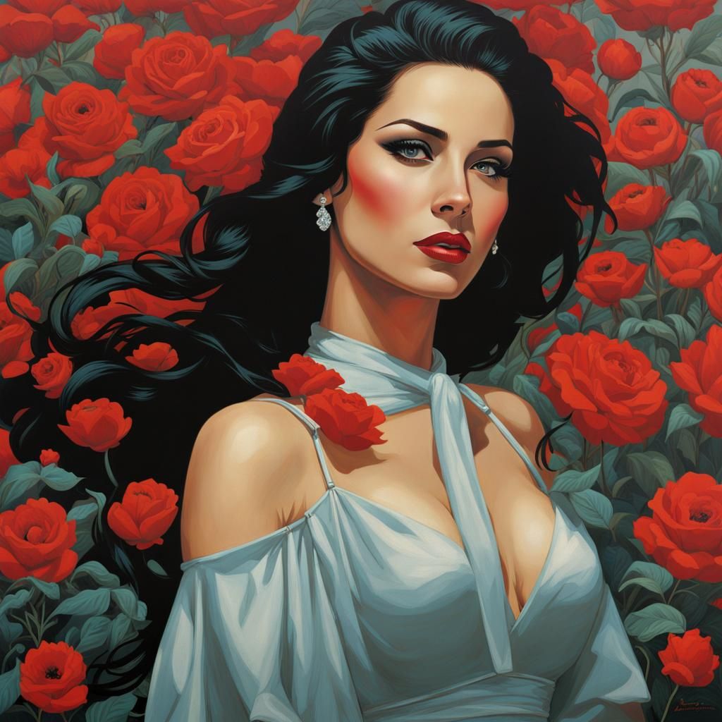 Dynamic Portrait of Singer in Cinematic Lighting