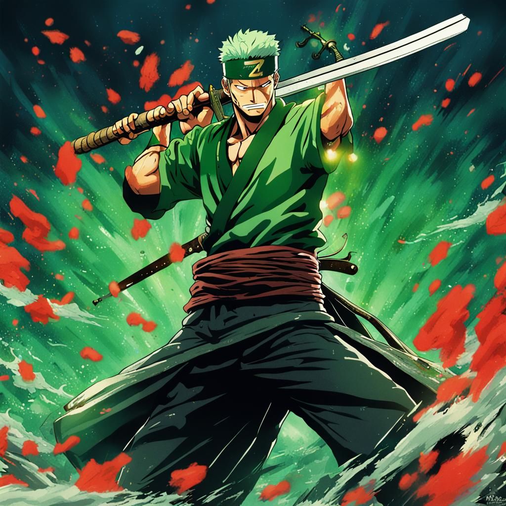 Zoro Anime Manga Scan by Studio Trigger