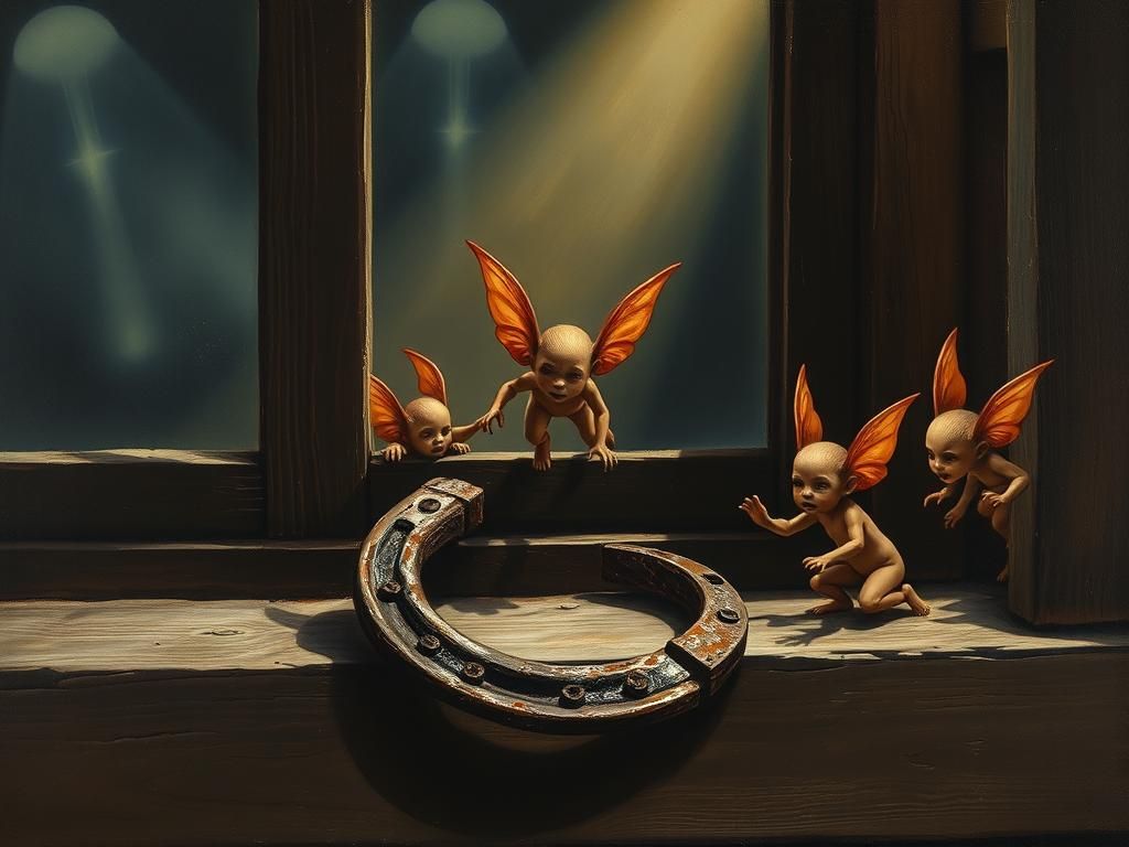 Horseshoe Horror: Surreal Art Nouveau Fairytale