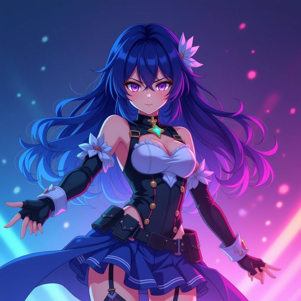 Anime Character in Studio Trigger Style