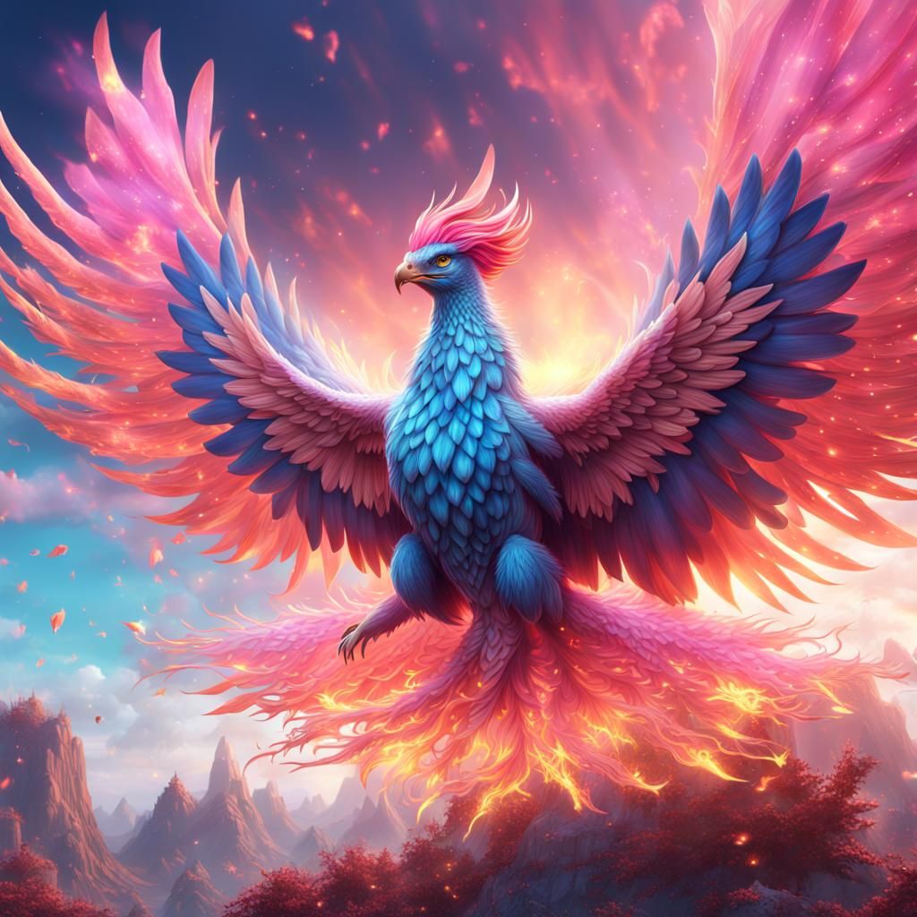 Phoenix in Flight: A Fantastical Transformation