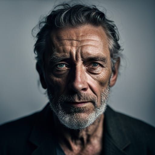 Intense Portrait in Post-Impressionist Style