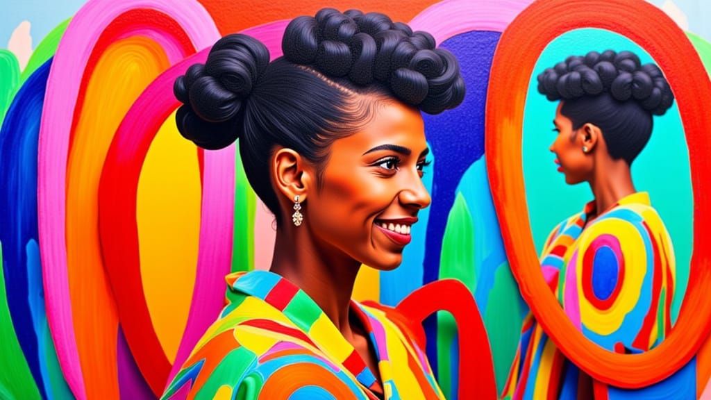 Trans Joy Celebrated in Vibrant, Futuristic Realism