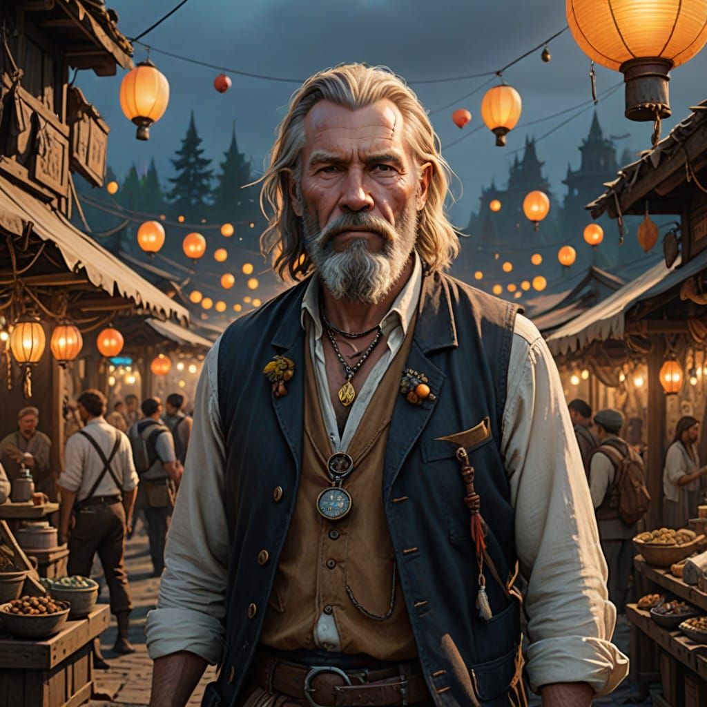 Earthly Mystic Amidst Pagan Marketplace