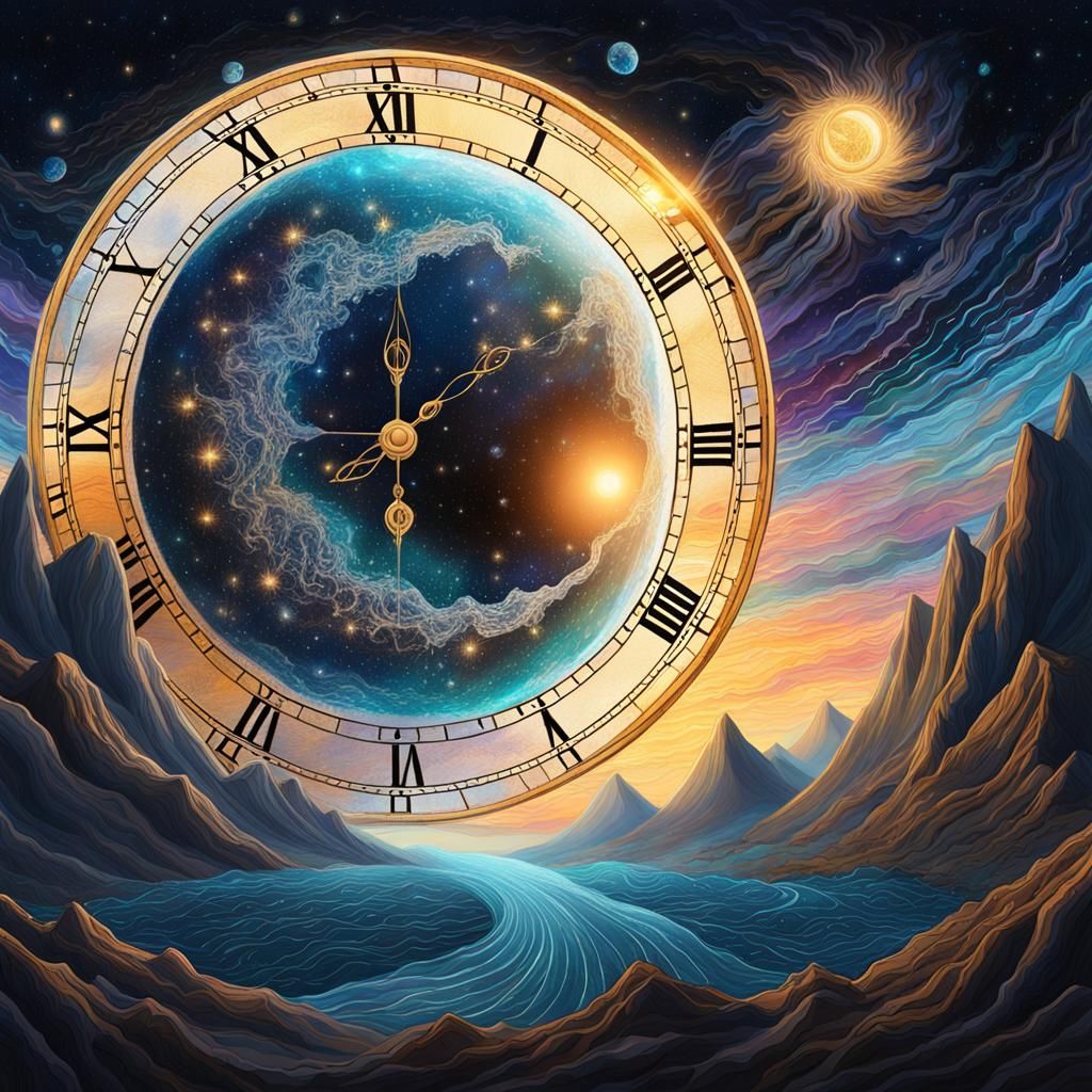 Crystalline Clock in Moon-Sphere: Holographic Astral Illustr...